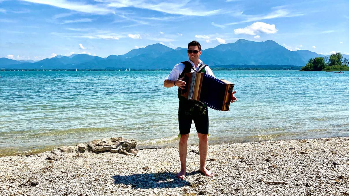 Herreninsel Frauenisel Ziach Hochzeit Harmonika Ziach Chiemgau